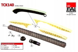 FAI AutoParts FAITCK140(HQ) КОМПЛЕКТ ланцюга ГРМ MERCEDES M272 273 (ZE SPI