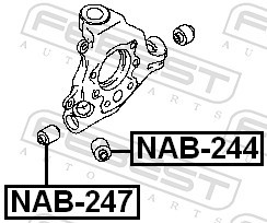 NAB 247 FEBEST Сайлентблок