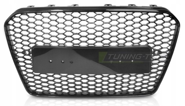 Tuning-Tec GRAUA7 ГРИЛЬ-НАКЛАДКА ПЕРЕДНЯ СПОРТИВНА ГЛЯНСЕВИЙ ЧОРНИЙ PDC для AUDI A5 8T 8F 11-16