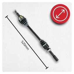 BRV  Піввісь права renault laguna ii 1.8 16v 2.0 16v мануальна нова