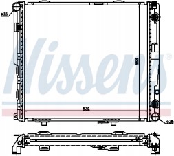 Nissens 62698A Радіатор, система охолодження двигуна nissens 62698a