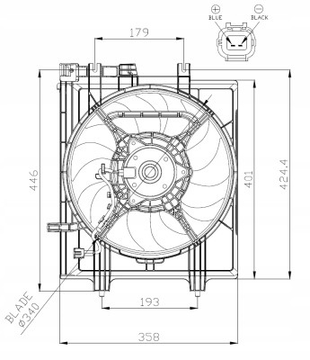 NRF 47936 Вентилятори радіатора nrf 47936