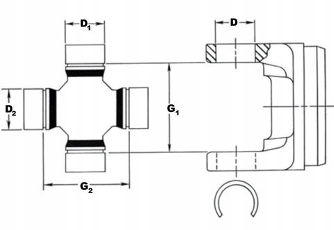 Spicer 5-760X Хрестовик Spicer Wrangler JK JKU півосі 1310
