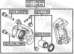 Febest 0277-J10ERR Гальмівний супорт 0277-j10err febest nissan cube juke