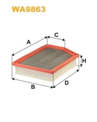 WA9863 WIX FILTERS Фільтр повітряний