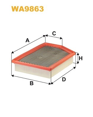 WA9863 WIX FILTERS Фільтр повітряний