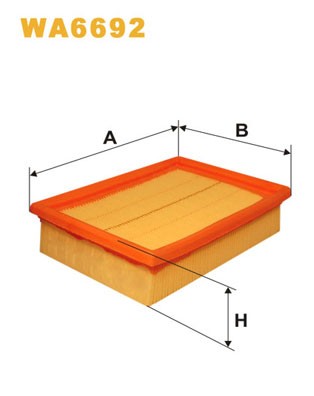 WA6692 WIX FILTERS Фільтр повітряний
