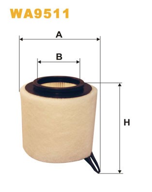 WA9511 WIX FILTERS Фільтр повітряний