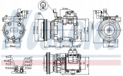 Nissens 89286 Компресор кондиціонера nissens 89286