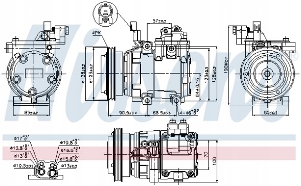 Nissens 89286 Компресор кондиціонера nissens 89286