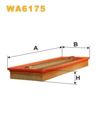 WA6175 WIX FILTERS Фільтр повітряний