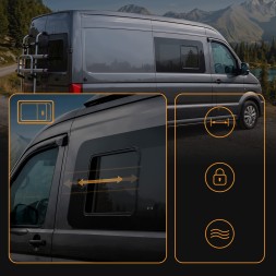 CHROMEMASTER CH-GL-0188-R05 Переднє ліве відкидне скло для RENAULT MASTER E-TECH ELECTRIC 2020-2024