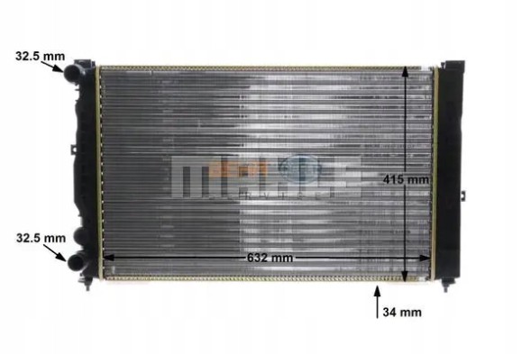 Mahle CR 647 000S Охолоджувач води cr 647 000s mahle audi a4 b5 (8d2)