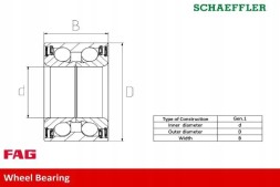 Schaeffler FAG 713 6157 90 Підшипник переднього колеса 713 6157 90 fag mazda 6