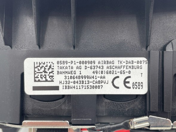 Land Rover OE MRKA 0589P1000909 LAND ROVER ПОДУШКА БЕЗПЕКИ AIRBAG ВОДІЯ 0589P1000909