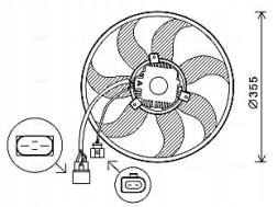 AVA Quality cooling VN7534 Вентилятор охолодження двигуна