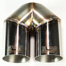 WLM Customs WLM-CH2x63 Подвійний вихлопний наконечник WLMcustoms Y-PIPE 2x63.5