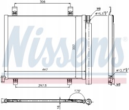 Nissens 940254 Конденсатор, кондиціонер nissens 940254