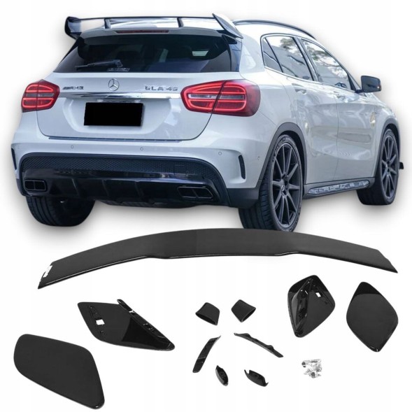 Proteile A1568501 СПОЙЛЕР ДАХОВИЙ ЧОРНИЙ ГЛЯНЕЦЬ ЛЬОТОК MERCEDES GLA X156 W156