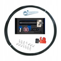 PiterParts PPHM-KPL_32 Zestaw do zarabiania przewodów hamulcowych sztywnych RURKA STALOWA PL Гальмівний шланг PiterParts сталевий комплект 10 м 20 шт. наконечників