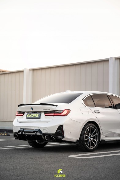 Китай KR0132013 Спойлер для BMW 3 Серії G20 M3 G80 Власний Дизайн Чорний Сапфір KORE