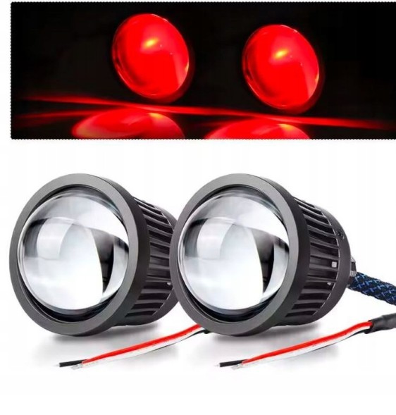 Китай HIGHBEAM-25devil LED лінзи для ближнього світла, дальнього світла 2,5" + підсвітка RED DEVIL EYE