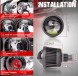 Китай HIGHBEAM-25devil LED лінзи для ближнього світла, дальнього світла 2,5" + підсвітка RED DEVIL EYE