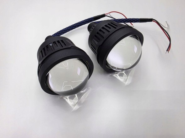 Китай HIGHBEAM-25devil LED лінзи для ближнього світла, дальнього світла 2,5" + підсвітка RED DEVIL EYE