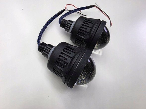 Китай HIGHBEAM-25devil LED лінзи для ближнього світла, дальнього світла 2,5" + підсвітка RED DEVIL EYE