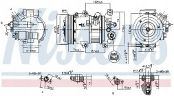 Nissens 890650 Компресор кондиціонера 890650 nissens