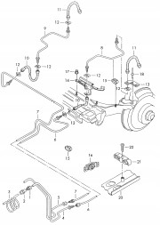 PHU DONOCIK ZPHM-0052 Przewody hamulcowe sztywne miedziane Audi A4 B5 polift - Pełny zestaw Провід гальмівний жорсткий мідний Audi A4 B5 поліфт - Повний комплект