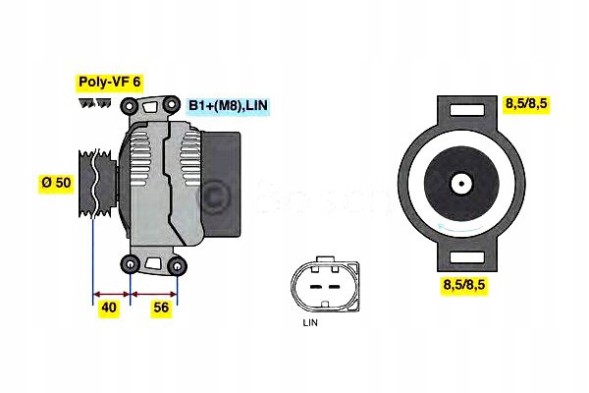 Bosch 0 986 049 010 Генератор 12v мерседес