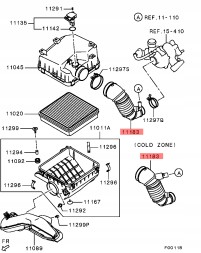 Mitsubishi OE GP|1505A664, 1505A237, MITSUBISHI ORYGINAŁ MITSUBISHI L200 | 2.5 DIESEL | ПАТРУБОК ПОВІТРЯНОГО ФІЛЬТРА ОРИГІНАЛ