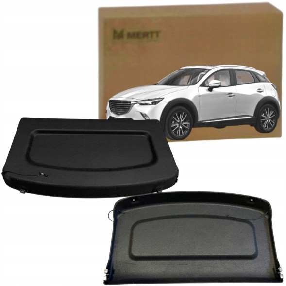 Mertt MRT-2027775 MAZDA CX3 CX-3 2015-2021 ЗАДНЯ ПОЛИЦЯ БАГАЖНИКА ЧОРНА D10E68310