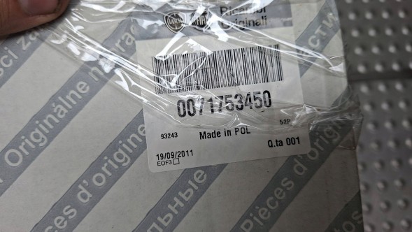 Fiat OE S26340794 ШКІРЯНЕ КЕРМО ЧОРНЕ 71753450 FIAT 500 2007-
