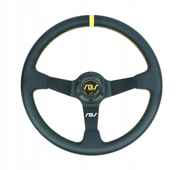 RBS Technology RBS-KZ-14+E36 Спортивне кермо RBS Technology шкіряне 35/9см + наба BMW E36
