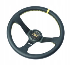 RBS Technology RBS-KZ-14+E36 Спортивне кермо RBS Technology шкіряне 35/9см + наба BMW E36