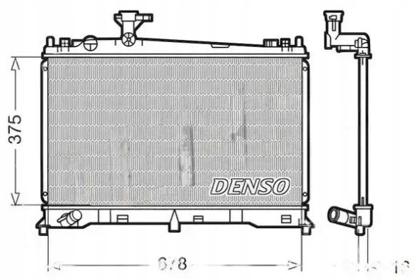 Denso DRM44010 Радіатор охолодження drm44010 denso