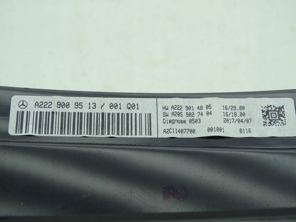 Mercedes-Benz OE A2229009513 GBI_BMW 7 EU MERCEDES S-KLASA W222 13-20 HEAD UP DISPLAY HUD ЄВРОПА ОРИГІНАЛ