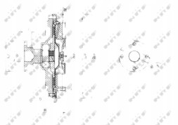 NRF 49591 Муфта viscotronic nrf для mitsubishi l200 11/2005> 49591