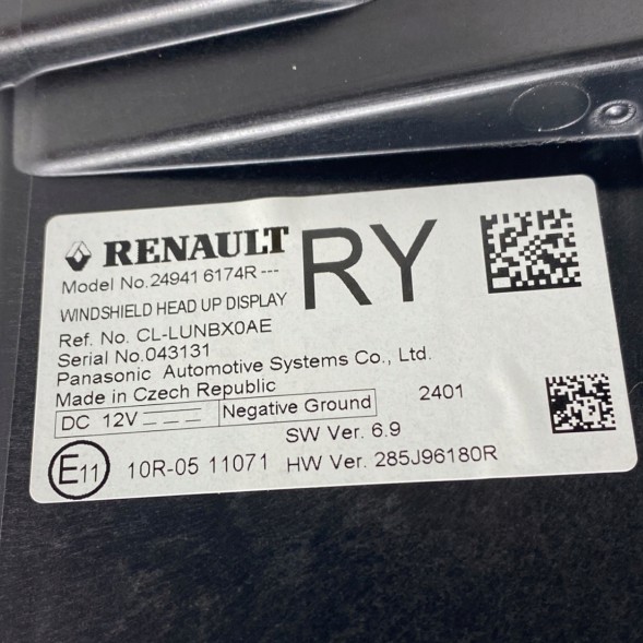 Renault OE OE дисплей Head Up Renault Austral Espace VI 249416174R