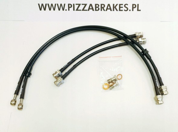 Pizza Brakes Przewody hamulcowe w oplocie Skoda Superb 3T4 3T5 Гальмівні дроти в обплетенні Skoda Superb 3T4 3T5