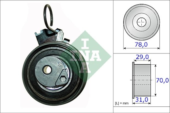 531 0532 10 INA Шків натяжний