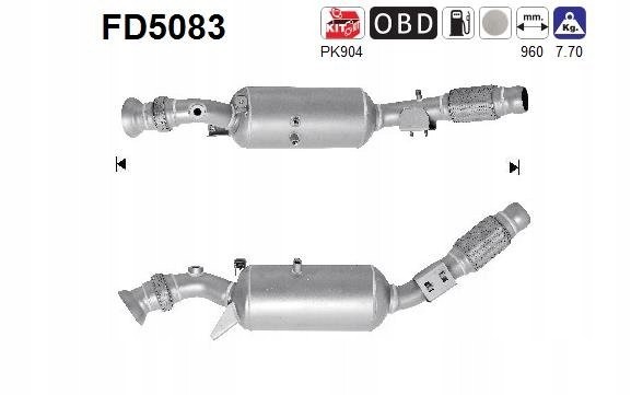 AS FD5083 As сажовий фільтр dpf + кат. Db sprinter 2,1cdi om651 09- євро 5