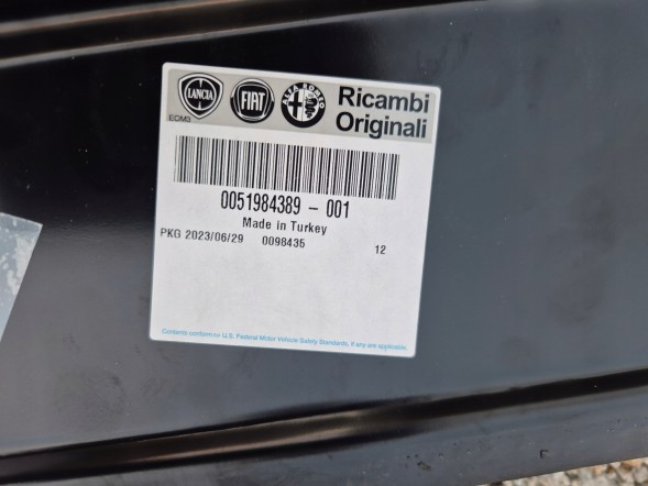 Fiat OE 51984389 Fiat Doblo балка бампера передня.2015-2022.Нова ОЕ