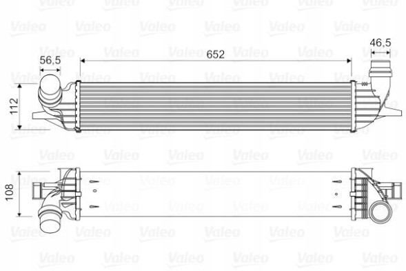 Valeo 818330 Перезарядний охолоджувач пов.