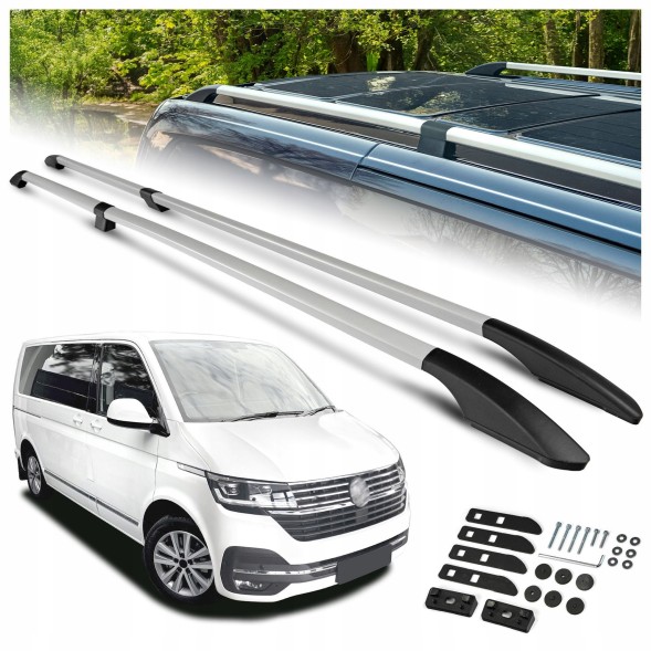 CHROMEMASTER OM-RR-D0037L-008 Багажник на дах (рейлінги) для VW MULTIVAN T6.1 2019-2022 LONG | ДОВГИЙ