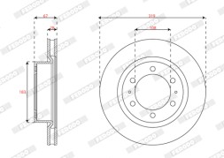 DDF3082C FERODO Гальмівний диск РОЗПРОДАЖ