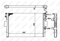 NRF 53623A Охолоджувач води 53623а nrf iveco daily