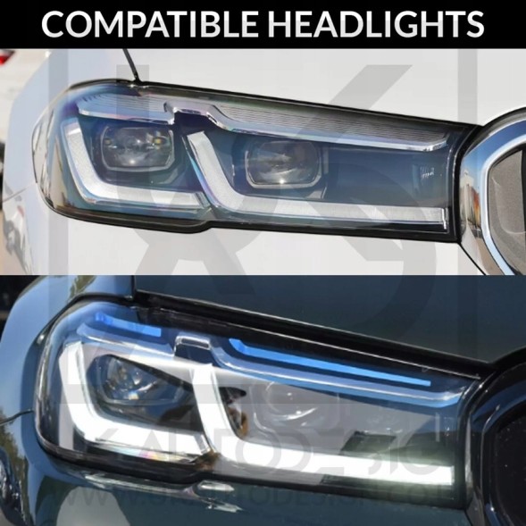 CHINA MODUŁY CSL ŻÓŁTE DRL BMW 5 Series G30 G38 2021-2024 KOMPLET PRAWA LEWA Модулі csl жовтий drl bmw 5 серії g30 g38 2021-2024 ефект жовтий plug&amp;play